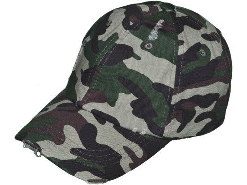 Camo Vintage Dad Hats - Low Profile Unstructured Distressed Washed Cotton Twill Polo BK Caps Velcro Closure  (camouflage) - 5235