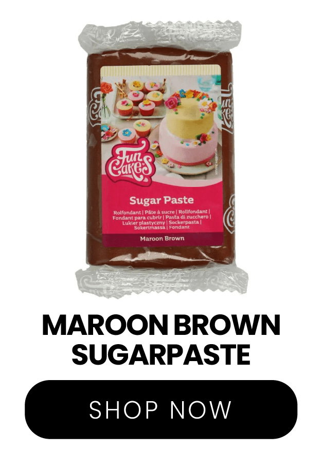 Maroon Brown Sugarpaste | Shop now
