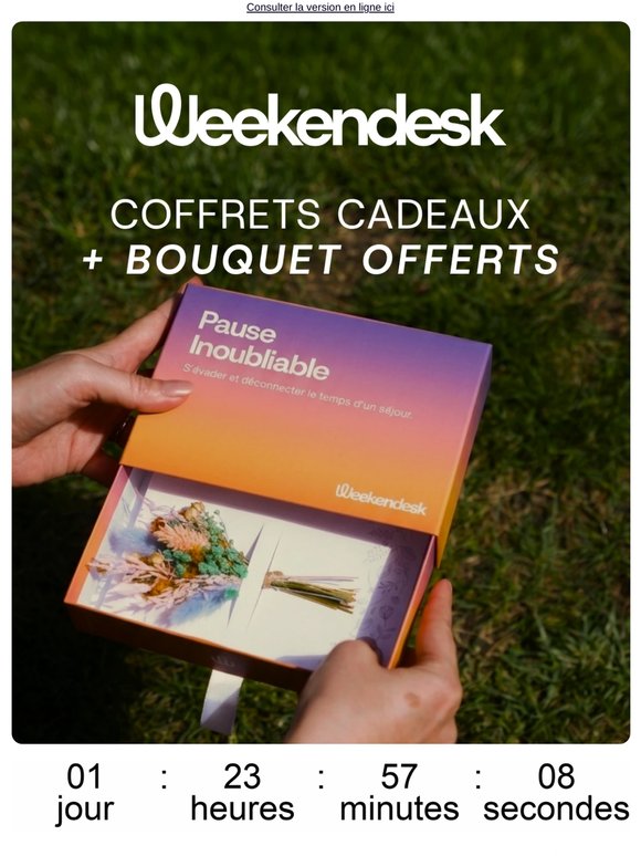 Gratuit : recevez un petit bouquet avec nos coffrets cadeaux !