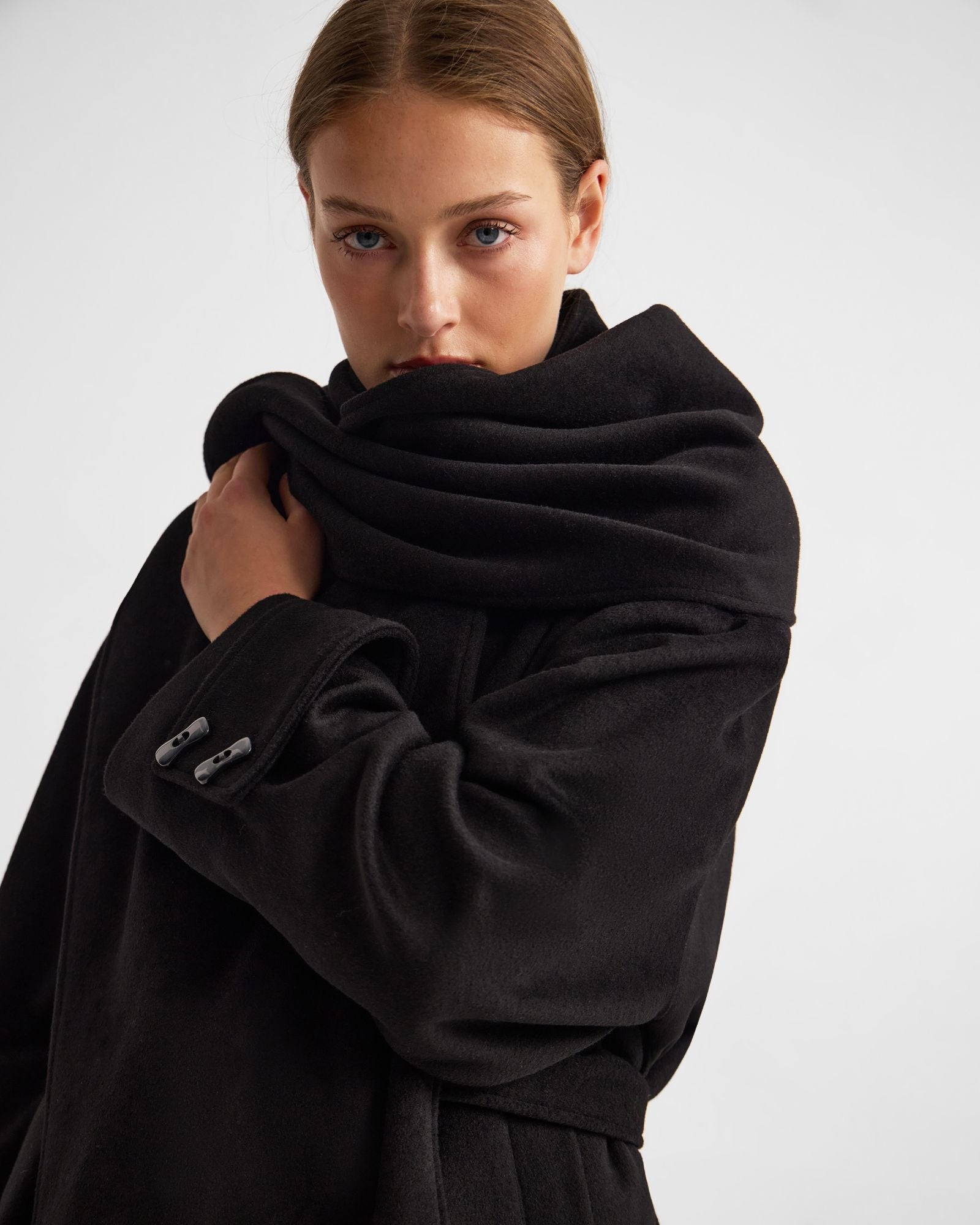 Elodie Wool Blend Cape