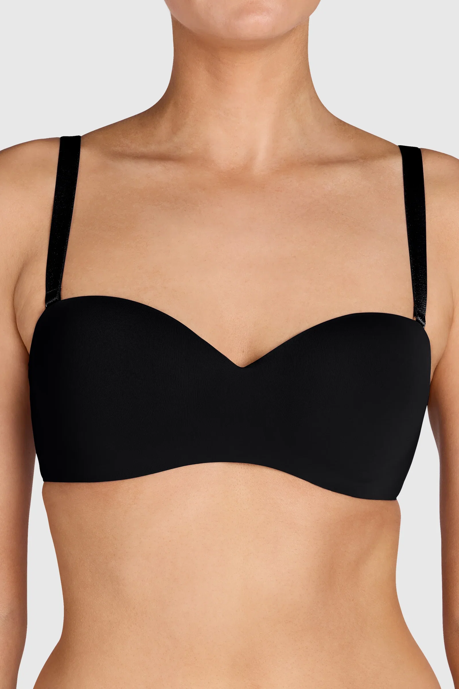Image of Smooth Padded Multi-Way Bra Black