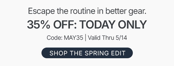 today only: 35% off - shop now