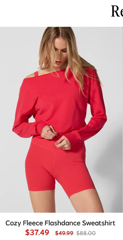 Shop Cozy Fleece Flashdance Sweatshirt