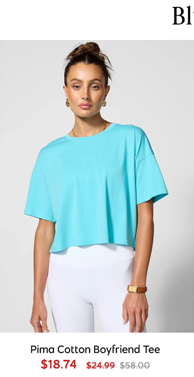 Shop Pima Cotton Boyfriend Tee