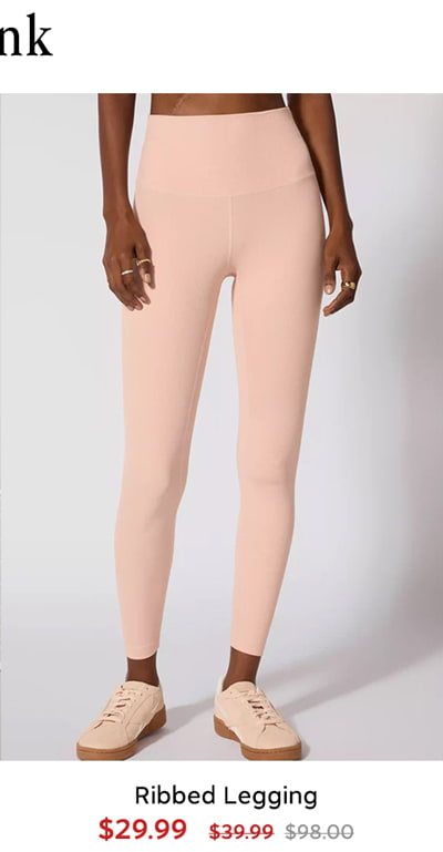 Shop Ribbed Legging