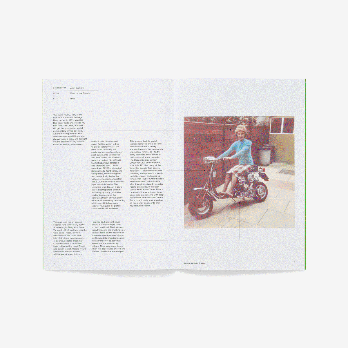 GIF of some pages of the Fred Perry An Inventory of Detail Zine 