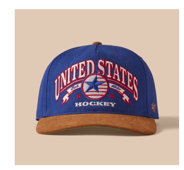 USA HOCKEY VINTAGE SPLIT BANNER '47 HITCH