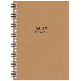 Kraft Academic Week To View A5 Diary 2026 - 2027