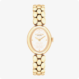 COACH Ladies' Gold Tone Stainless Steel Sammy 22mm Watch 14504417