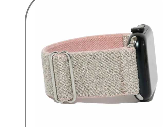 Platinum blush pink and rose gold Apple Watch band