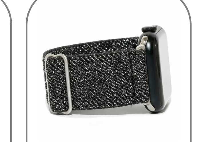 Obsidian black metallic Apple Watch band