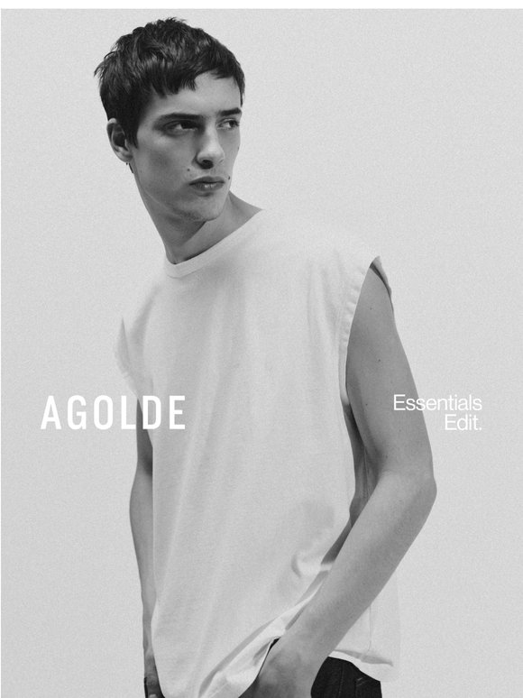 AGOLDE Men's: Essentials edit.
