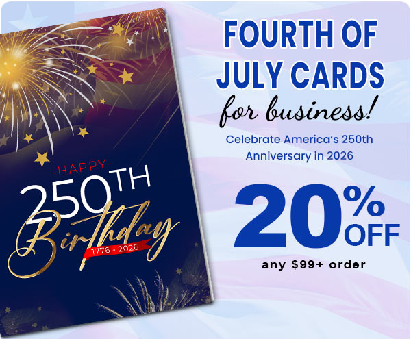 FOURTH OF JULY CARDS FOR BUSINESS