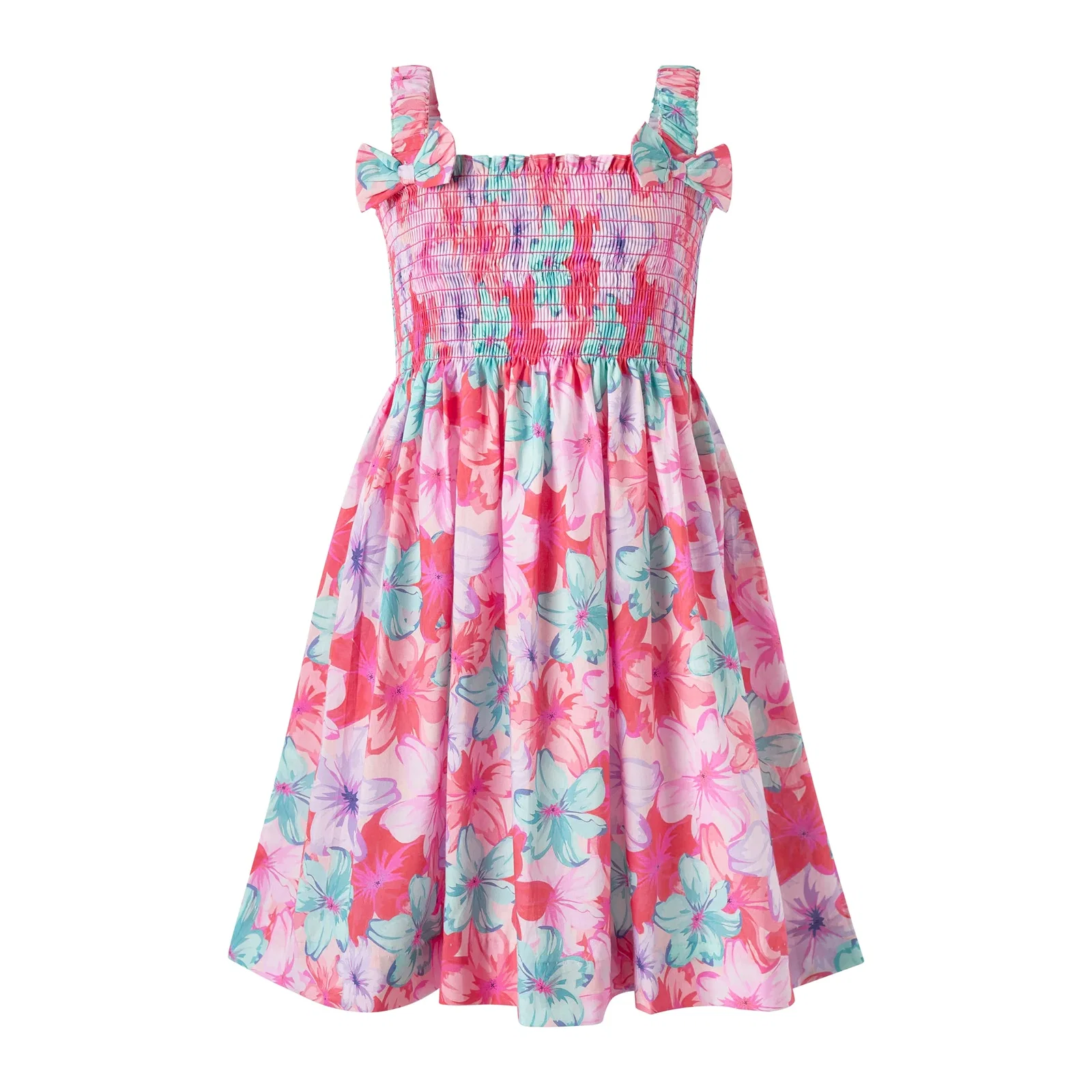 Pink Tropical Flower Sundress