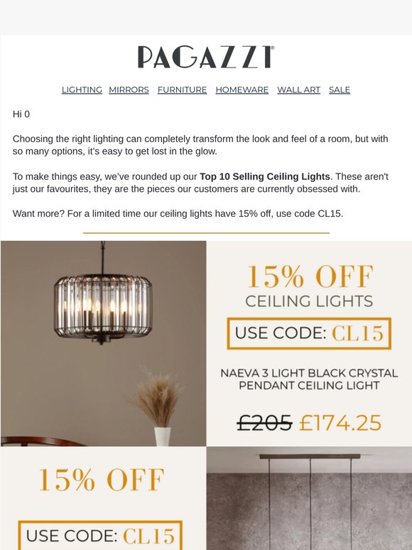 Discover Our Best Selling Ceiling Lights! 🔥
