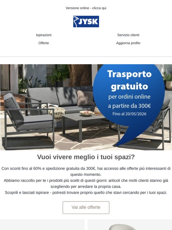 Fino al -60% e spedizione gratuita fino al 20 maggio
