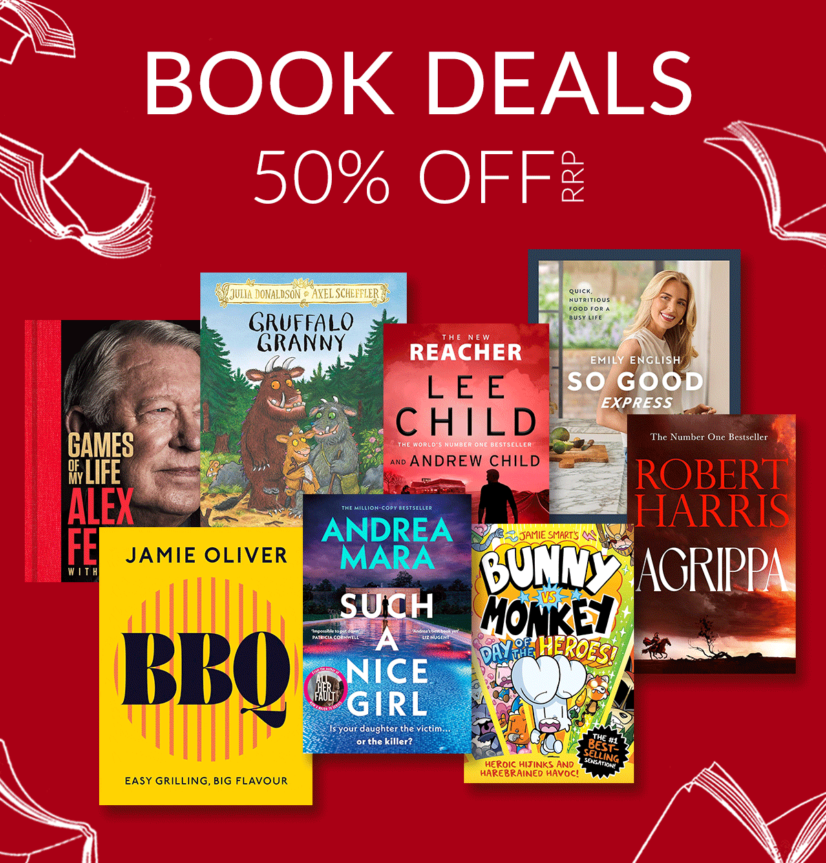BOOK DEALS | 50% OFF RRP