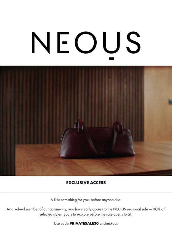 Early access — just for you