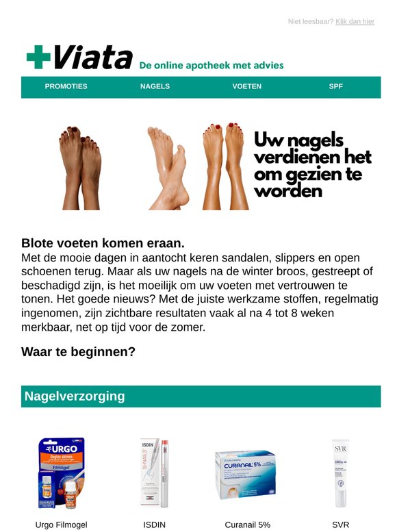 Het sandalenseizoen komt eraan . Zijn uw nagels klaar?
