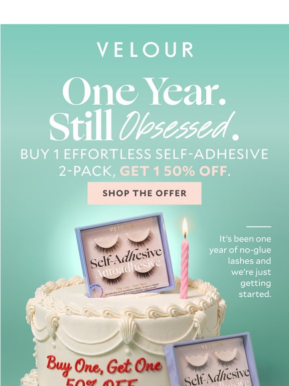 1 Year of Self-Adhesive Lashes 🥳