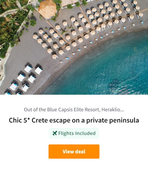 Chic 5* Crete escape on a private peninsula