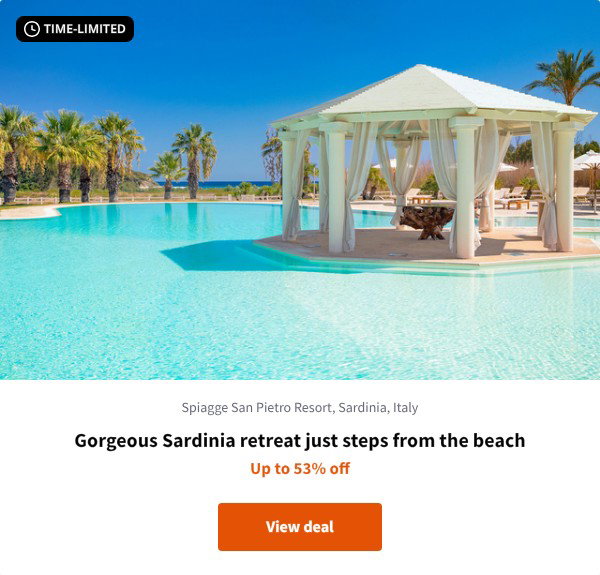 Gorgeous Sardinia retreat just steps from the beach