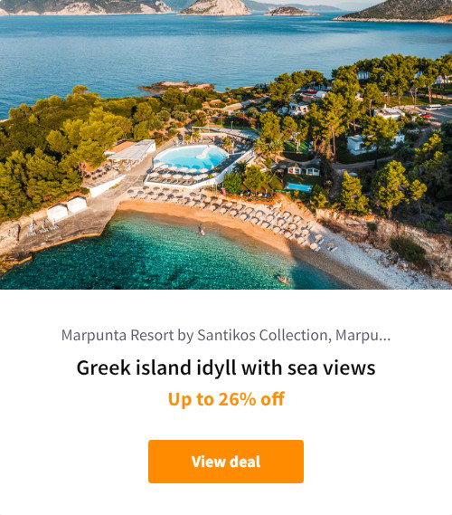 Greek island idyll with sea views