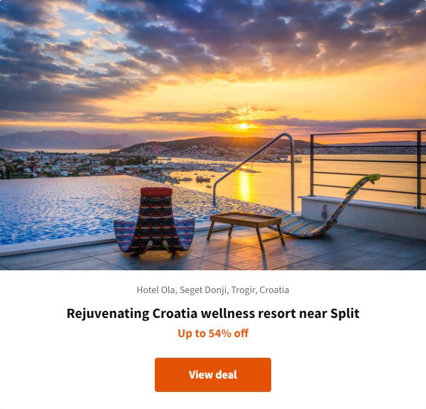 Rejuvenating Croatia wellness resort near Split