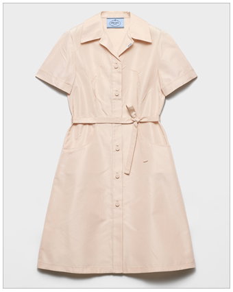 Prada Faille Shirt Dress