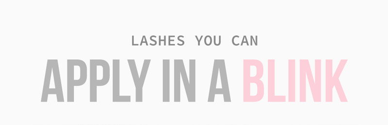 Lashes you can apply in a blink