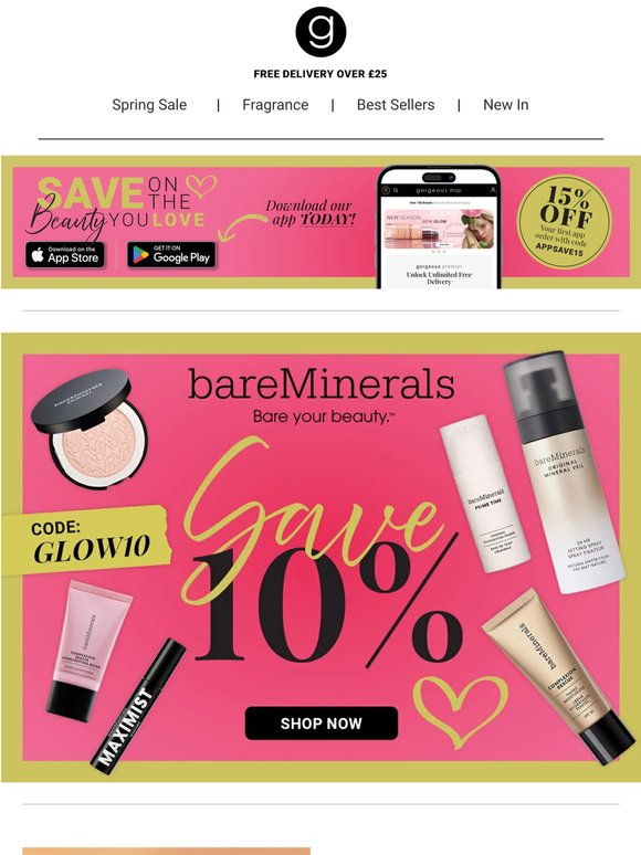 20% Off bareMinerals with Code!