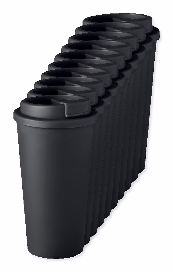 Image of Pack of 10 GiftRetail MO6244 - TUESDAY Eco-Friendly Double Wall Tumbler 450 ml