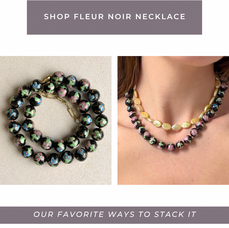 Shop The Fleur Noir Necklace