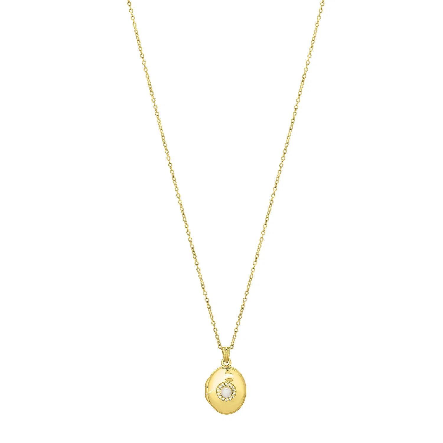 Image of RORY LOCKET NECKLACE GOLD