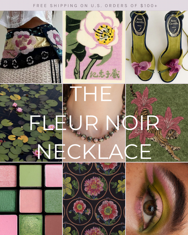 Shop The Fleur Noir Necklace