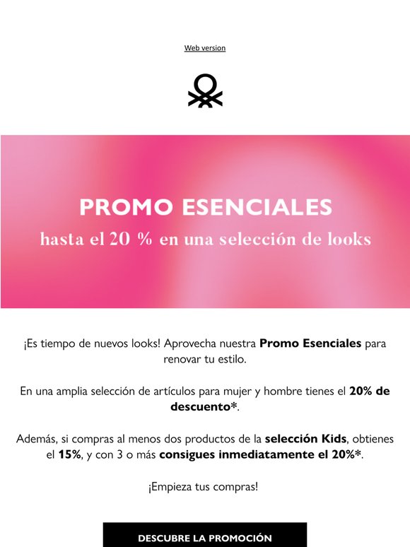 Promo Esenciales de hasta el 20%