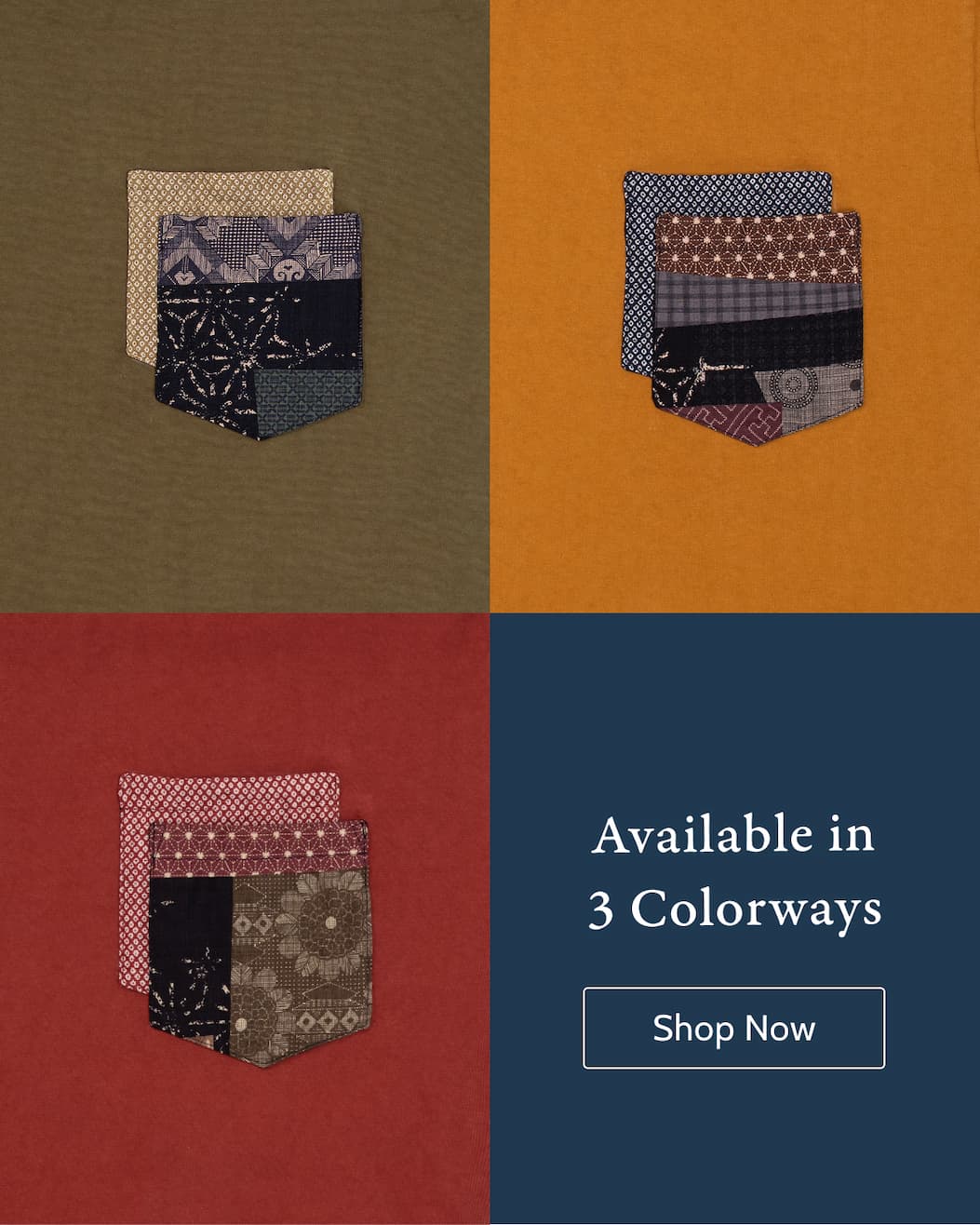 Available in 3 Colorways