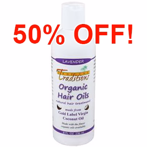 Image of Coconut Oil Hair Oils - 8 oz. - Lavender