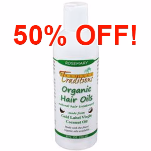 Image of Coconut Oil Hair Oils - 8 oz. - Rosemary