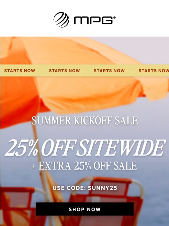 PSA: 25% Off Sitewide Starts Now