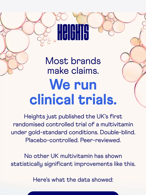 We ran the UK's first clinical multivitamin trial.