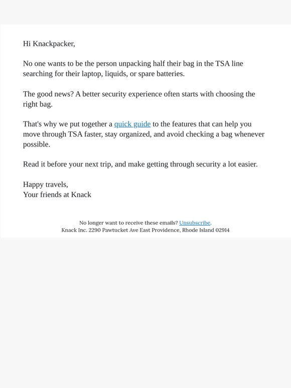 Make TSA Lines A Little Less Painful
