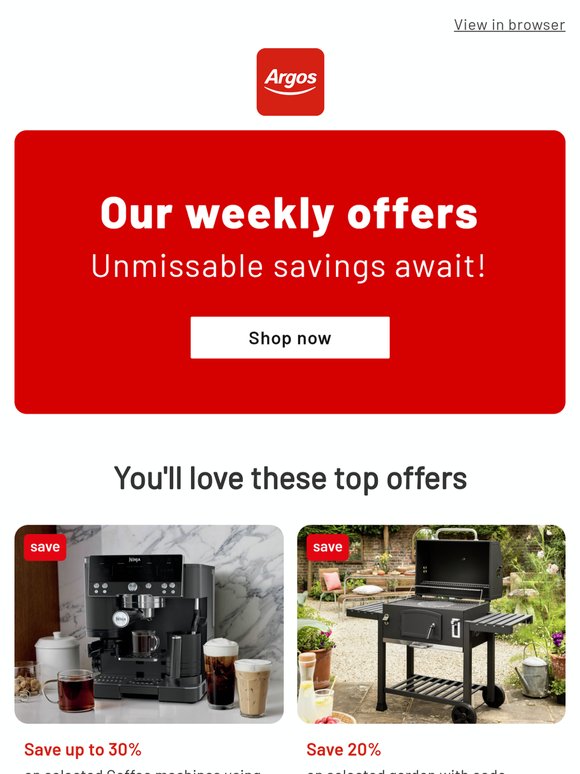 This week’s top Argos offers just dropped 👀
