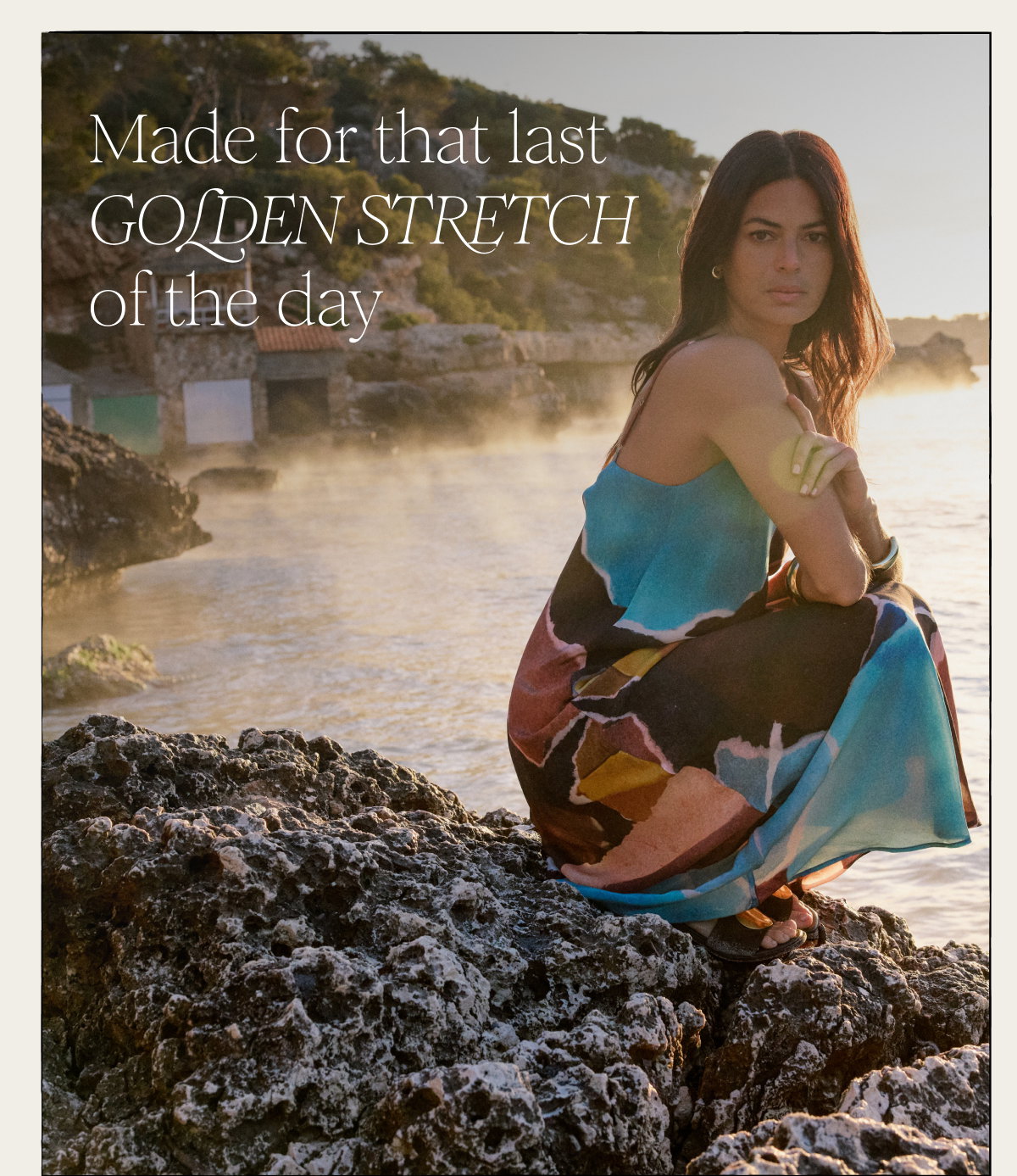 Brown Strappy Abstract Print Darcie Maxi Dress