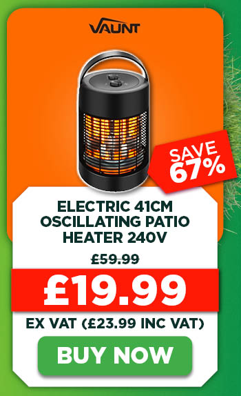 Vaunt Home Electric 41cm Oscillating Patio Heater 240V