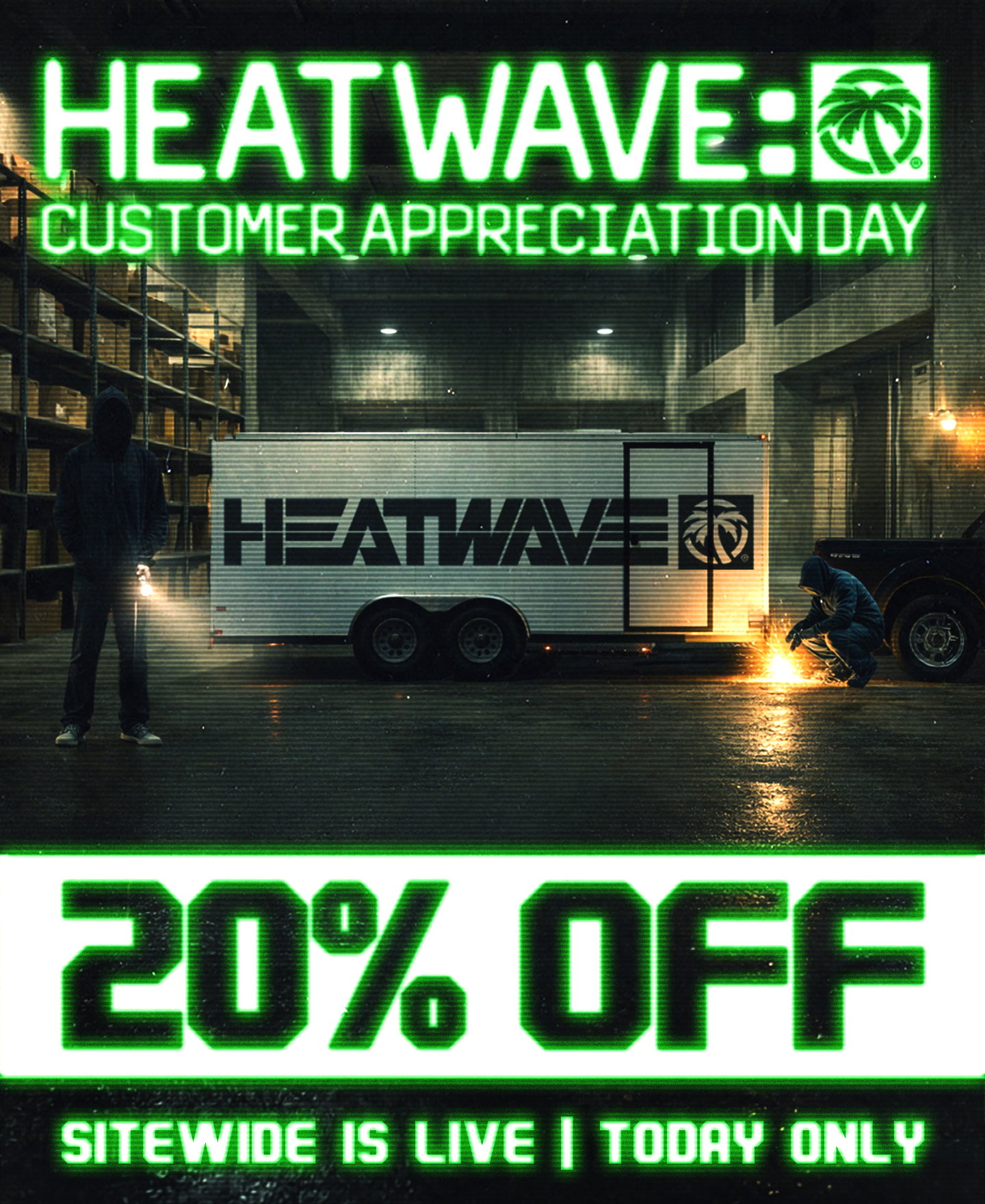 The ultimate heist is coming May 14th. Take 20% off sitewide, get a shot at our highly sought-after, world-famous racing shop rug, and exclusive to this year, score a limited-edition Heat Wave enamel pin with every purchase.