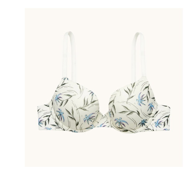 Cotton Demi Bra in Falling Foliage