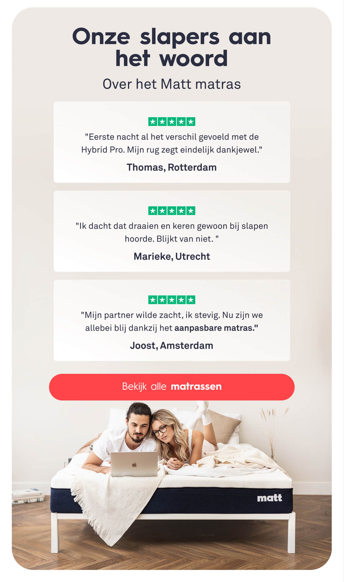 Onze slapers aan het woord