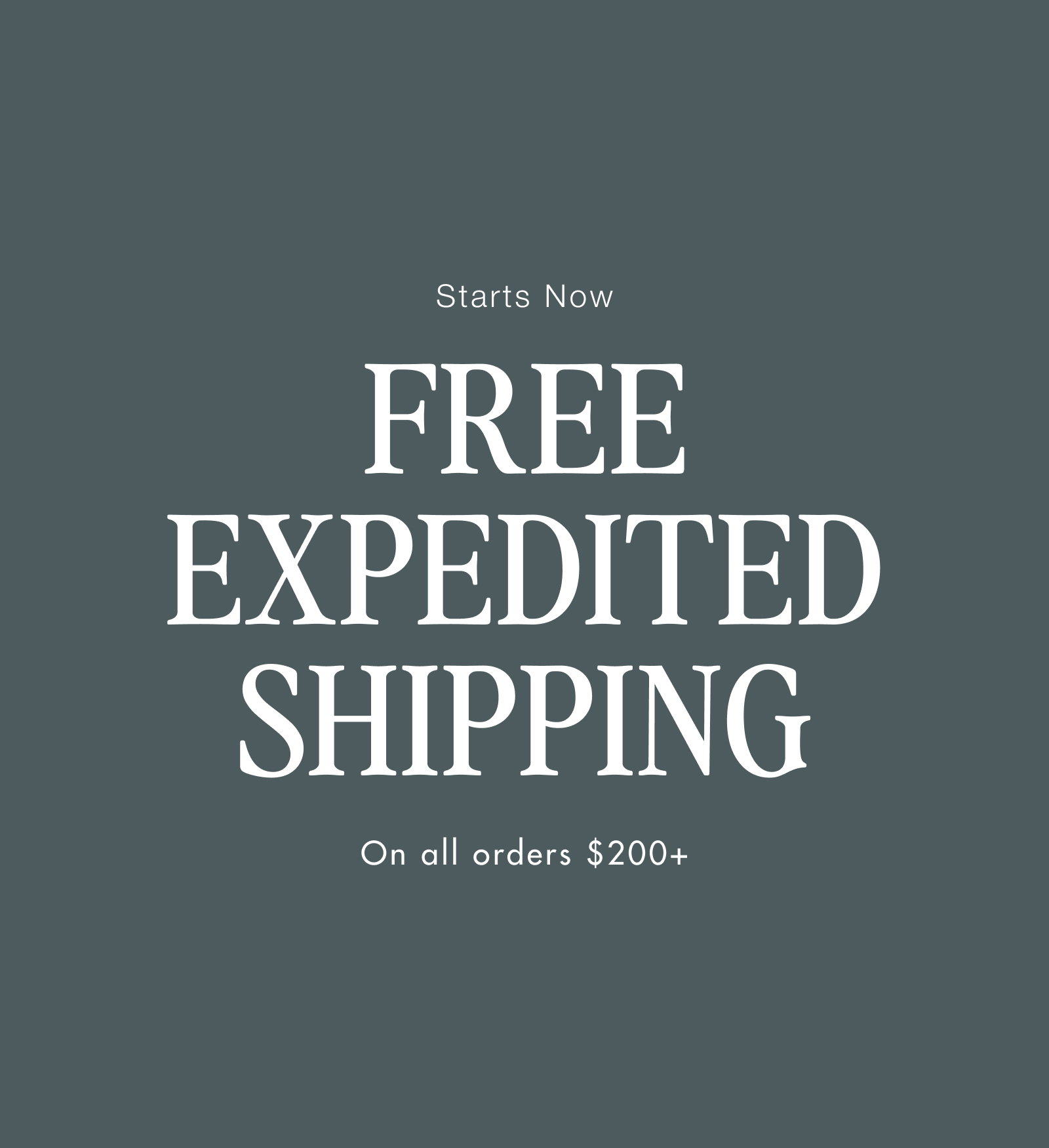 Onia Free Expedited Shipping