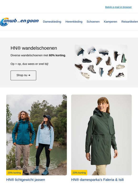 Diverse wandelschoenen met 60% korting 🥾